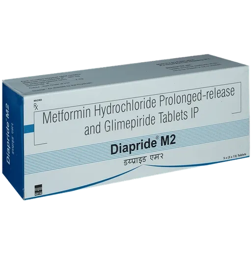 diapride m 2mg tablet 15's